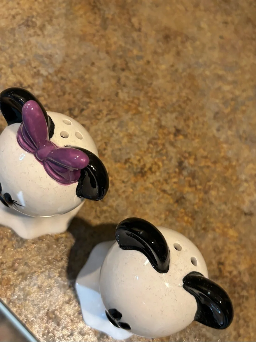 Mickey and min now ghost Halloween salt and pepper shakers home decor